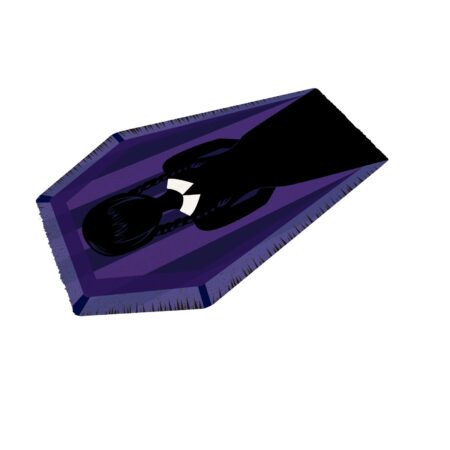 MER FELPUDO: WEDNESDAY 60X40 CM DARK SIDE