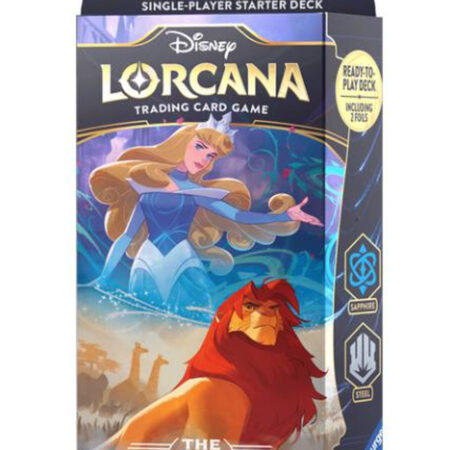 JCC DISNEY LORCANA THE FIRST CHAPTER: STARTER DECK SAPPHIRE & STEEL - INGLES