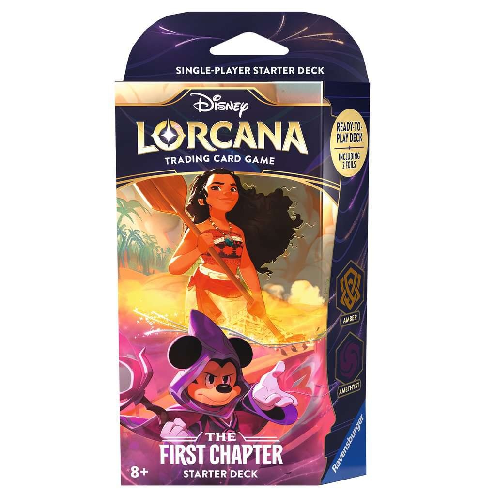 03C1518A-DA77-4BA4-9CC6-5FBDE5472BF4-15016015.jpg JCC DISNEY LORCANA THE FIRST CHAPTER: STARTER DECK AMBER & AMETHYST - INGLES