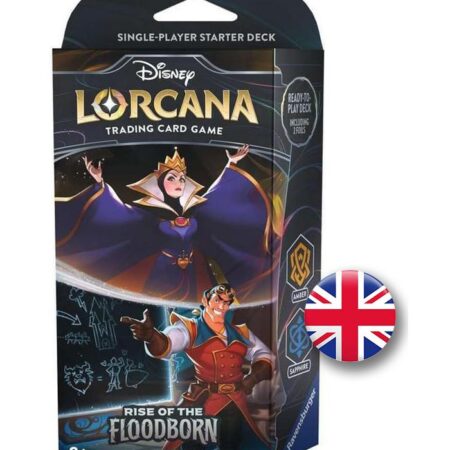 JCC DYSNEY LORCANA RISE OF THE FLOODBORN: STARTER DECK AMBER & SAPPHIRE - INGLES