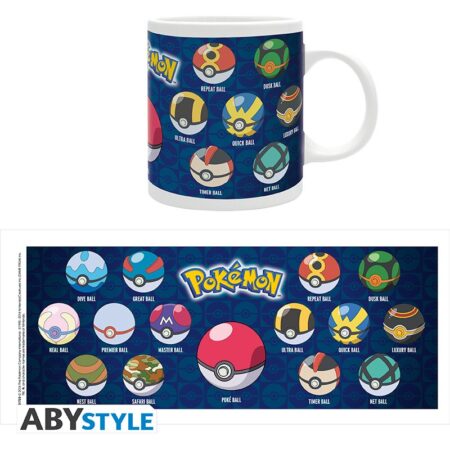 MER TAZA: POKEMON POKEBALL TODAS 320ML