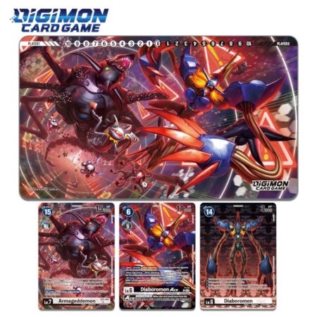 JCC DIGIMON CARD GAME: TAMER GOODS SET DIABOROMON PB16 - INGLES