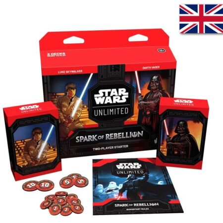 JCC STAR WARS UNLIMITED: LA CHISPA DE LA REBELION CAJA DE INICIO - INGLES