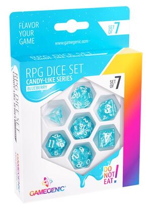 ACC SET DADOS: BLUEBERRY RPG DICE SET (7PCS)