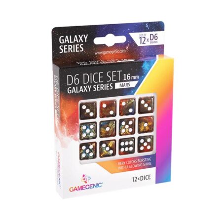 ACC SET DADOS: MARS D6 DICE SET 16 MM (12 PCS)