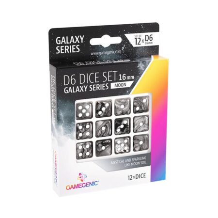 ACC SET DADOS: MOON D6 DICE SET 16 MM (12 PCS)