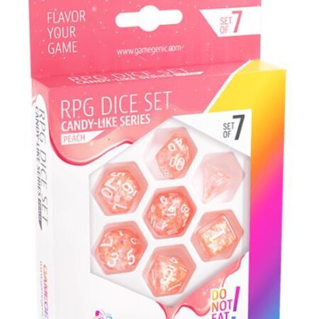 ACC SET DADOS: PEACH RPG DICE SET (7PCS)