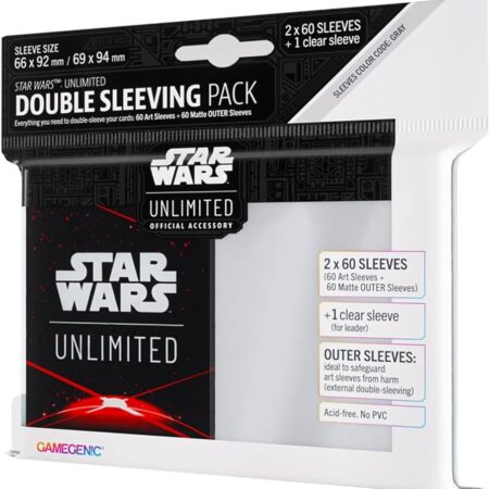 ACC FUNDAS STAR WARS: UNLIMITED ART SLEEVES DOUBLE SPACE RED