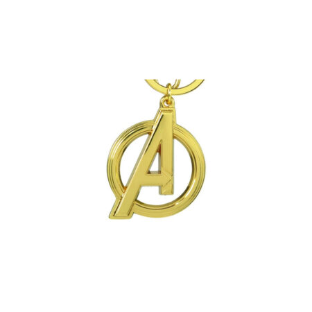 MER LLAVERO: MARVEL AVENGERS METALICO CLASSIC A LOGO GOLD COLORED