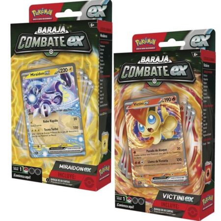 JCC POKEMON BARAJA COMBATE EX VICTINI/MIRAIDON