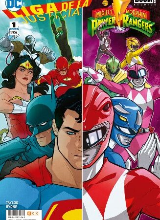 COM LIGA DE LA JUSTICIA/POWER RANGERS 01 DE 6