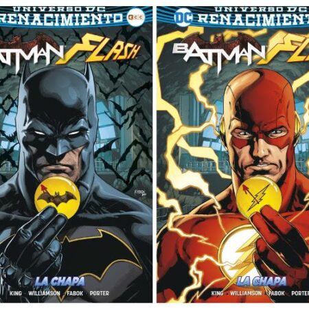 COM BATMAN/FLASH: LA CHAPA - EDICION LIMITADA CON CHAPA EXTRAIBLE (RENACIMIENTO)