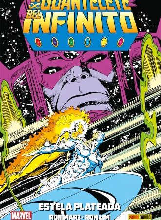 COM EL GUANTELETE DEL INFINITO. ESTELA PLATEADA