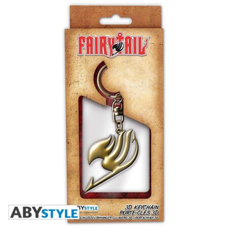 MER LLAVERO: FAIRY TAIL - KEYCHAIN 3D EMBLEMA DORADO