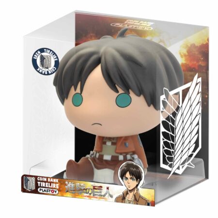 MER FIGURA: ATAQUE A LOS TITANES EREN CHIBI HUCHA 16 CM PVC
