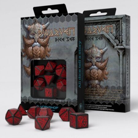 ACC DADOS Q-WORKSHOP DWARVEN (BLACK/RED)
