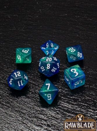 ACC SET DADOS: RAWBLADE GOTHIC SET DADOS BLUE (7)