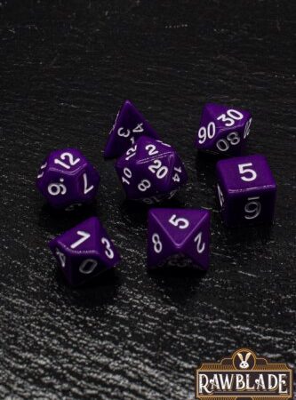 ACC SET DADOS: RAWBLADE OPAQUE SET DADOS PURPLE (7)