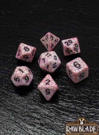 ACC SET DADOS: RAWBLADE CRACKED SET DADOS RED (7)