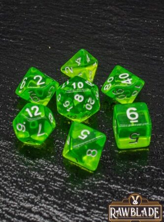 ACC SET DADOS: RAWBLADE TRANSPARENT SET DADOS LIMA (7)