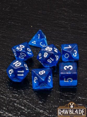 ACC SET DADOS: RAWBLADE TRANSPARENT SET DADOSBLUE (7)