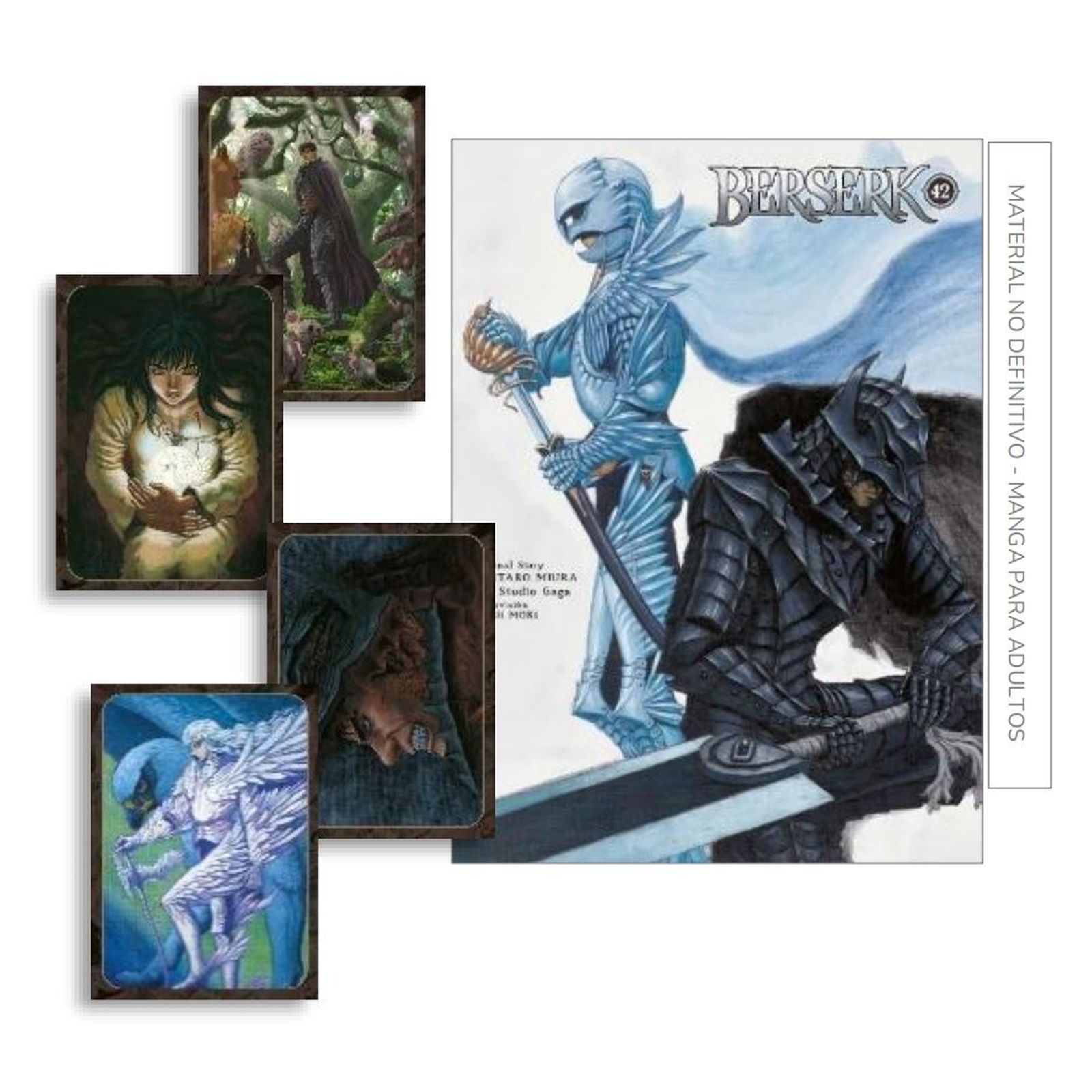 03C1518A-DA77-4BA4-9CC6-5FBDE5472BF4-20009061.jpg COM BERSERK 42 (SOBRECUBIERTA ALTERNATIVA + POSTALES)