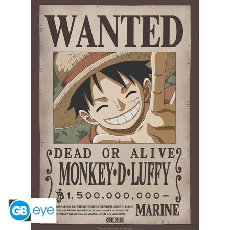 MER POSTER: ONE PIECE WANTED LUFFY (52x38cm)