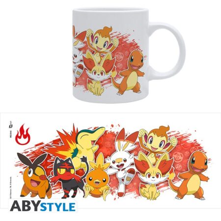 MER TAZA: POKEMON INICIALES FUEGO BLANCA
