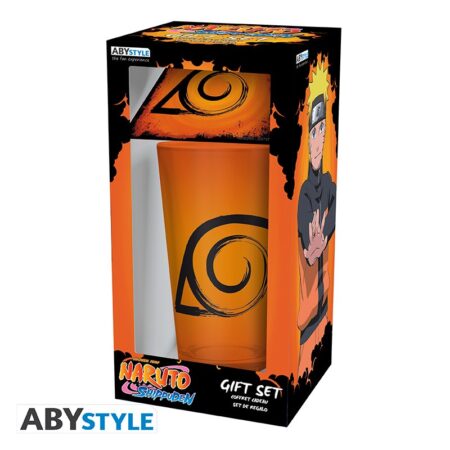 MER NARUTO SHIPPUDEN GIFT SET VASO+ POSAVASO
