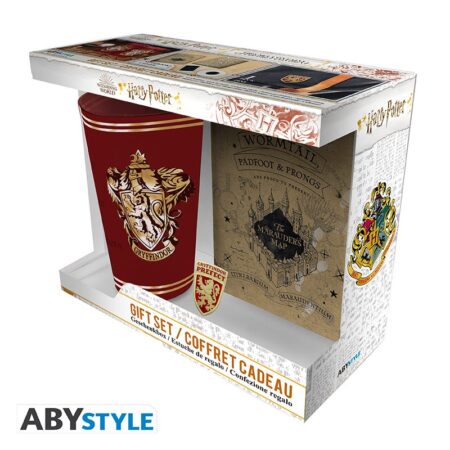 MER GIFT: HARRY POTTER VASO+PIN+LIBRETA MAPA GRYFFINDOR