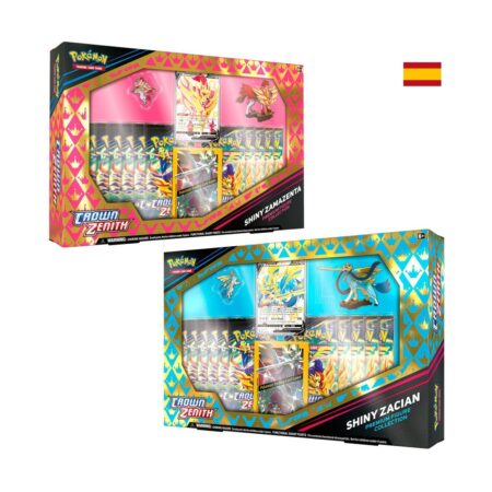 JCC POKEMON CENIT SUPREMO COLECCION PREMIUM CON FIGURA ZACIAN/ZAMAZENTA