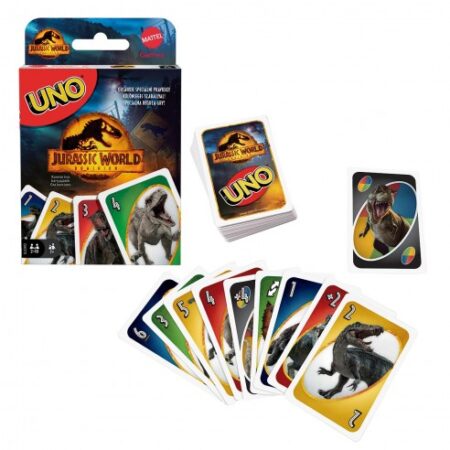JGM UNO JURASSIC WORLD 3 MATTEL GAMES