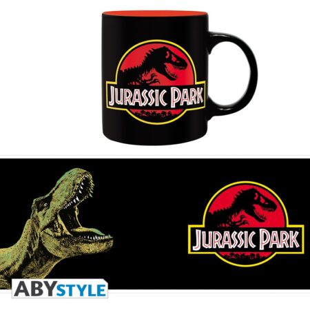 MER TAZA: JURASSIC PARK 320 ML T-REX LOGO ORIGINAL