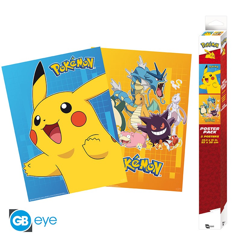 03C1518A-DA77-4BA4-9CC6-5FBDE5472BF4-30001444.jpg MER POSTER: POKEMON SET 2 CHIBI COLOURFUL PERSONAJES 52X38CM