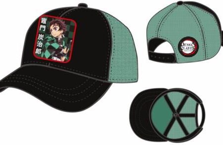 MER GORRA: GUARDIANES DE LA NOCHE DEMON SLAYER TRUCKER TANJIRO NEGRO/VERDE