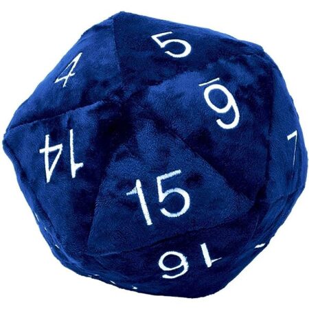 MER PELUCHE: DADO JUMBO D20 BLUE & SILVER