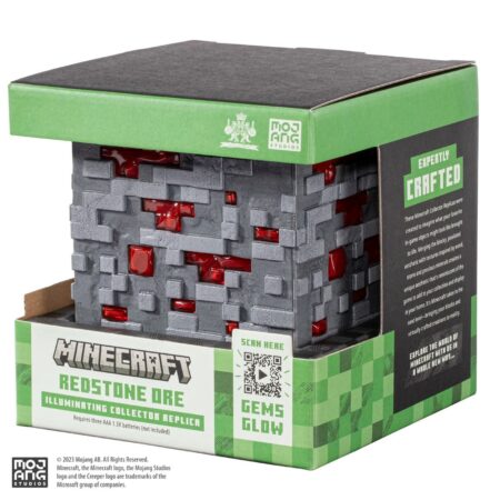 MER FIGURA: MINECRAFT REDSTONE ORE ILLUMINATING COLLECTOR REPLICA 10 CM