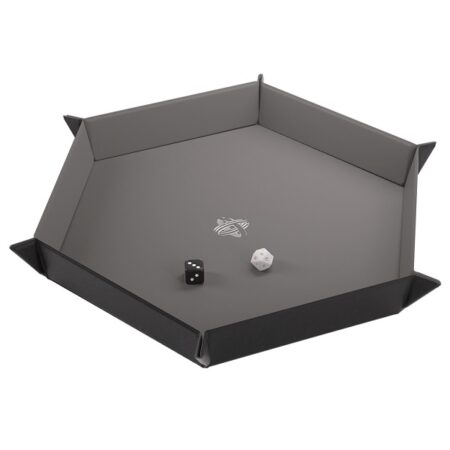 ACC BANDEJA DE DADOS: MAGNETIC DICE TRAY HEXAGONAL BLACK/GRAY