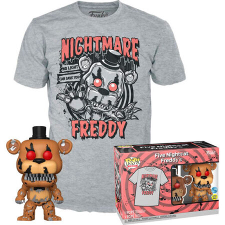 MER FUNKO POP! FIVE NIGHTS AND FREDDY: SET FIGURA POP & TEE FIVE NIGHTS AND FREDDY NIGHTMARE FREDDY 111