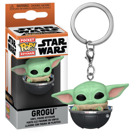 MER FUNKO POP! LLAVERO: STAR WARS THE MANDALORIAN GROGU