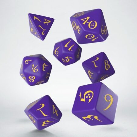 ACC QW DADOS: SET DADOS CLASSIC RPGPURPLE & YELLOW (7)