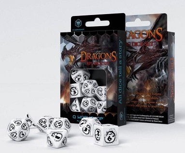 ACC QW DADOS: DRAGONS PACK DADOS BLANCO & NEGRO (7)
