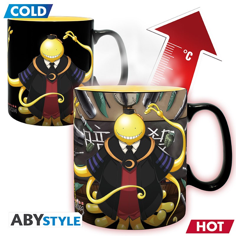 03C1518A-DA77-4BA4-9CC6-5FBDE5472BF4-30002159.jpg MER TAZA: ASSASSINATION CLASSROOM HEAT CHANGE 460ML KOROATTACKED