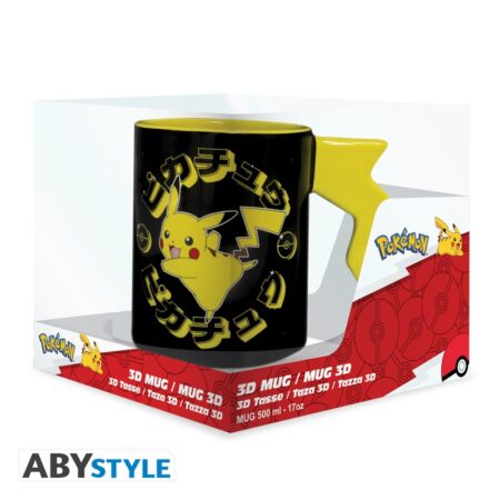 MER TAZA: POKEMON 3D RAYO PIKACHU 460ML