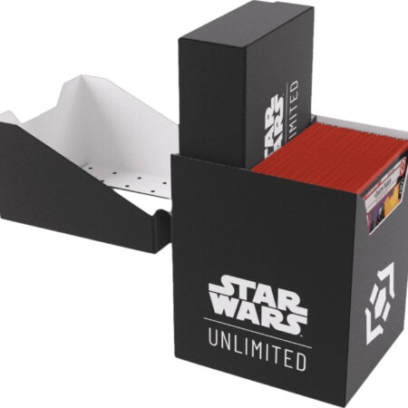 ACC DECK BOX STAR WARS UNLIMITED SOFT CRATE BLACK/WHITE