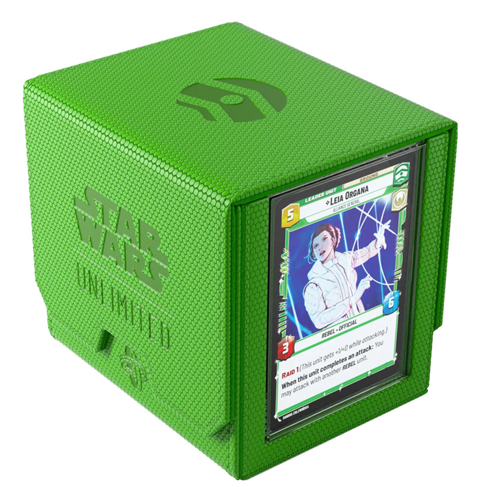 03C1518A-DA77-4BA4-9CC6-5FBDE5472BF4-30002361.jpg ACC DECK BOX STAR WARS UNLIMITED DECK POD GREEN
