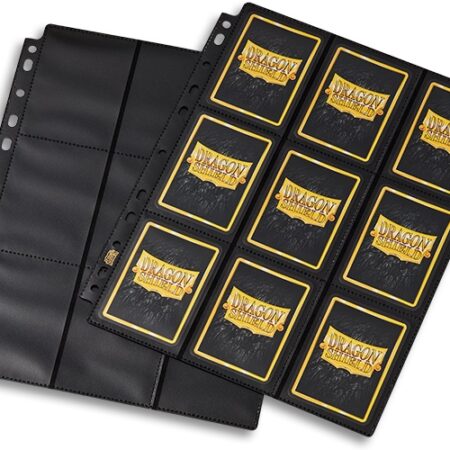 ACC DRAGON SHIELD PAGINAS 18-POCKET NON GLARE NEGRAS