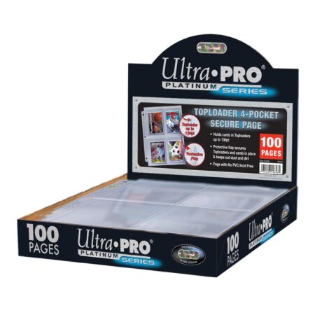 ACC ULTRAPRO PAGINAS TRANSPARENTES 4 BOLSILLOS ANILLAS