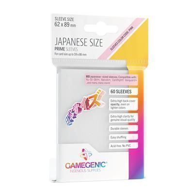 ACC FUNDAS GAMEGENIC: PRIME JAPANESE SLEEVES WHITE 62X89MM