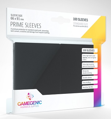 ACC FUNDAS GAMEGENIC PRIME SLEEVES BLACK